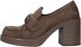 Gattinoni Stijlvolle Loafers voor Mannen Beige Dames - Thumbnail 3
