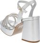 Gattinoni Zilveren Hoge Hak Sandalen Verhogen Stijl - Thumbnail 2