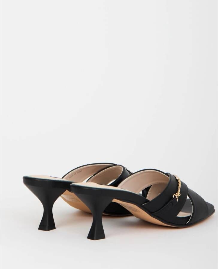 Gattinoni Zwarte sandalen met voorweefsel