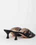 Gattinoni Zwarte sandalen met voorweefsel - Thumbnail 2