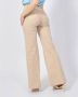 Gaudi Beige Flare Bootcut Broek met Riem - Thumbnail 2