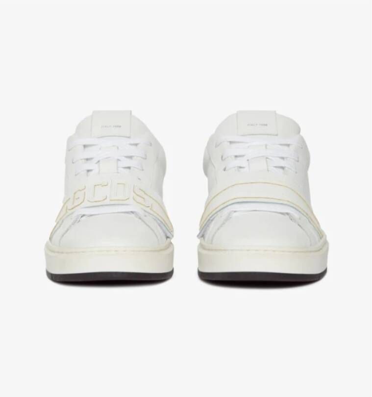 Gcds Band Logo Leren Sneakers Klittenbandsluiting