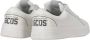 Gcds Witte leren sneaker met grijs inzetstuk White - Thumbnail 8