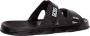 Gcds Logo-strap Sandals Zwart Heren - Thumbnail 4