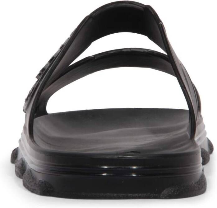 Gcds Zwarte Ciabatta Gum Slippers Ss22M470008