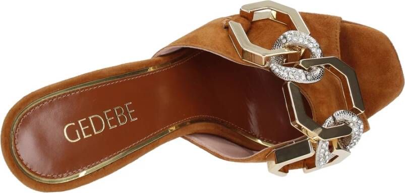 Gedebe Sandalen Bruin Brown Dames