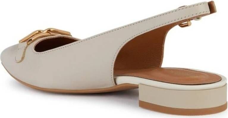 Geox Beige Ballerina Schoenen voor Vrouwen Beige Dames