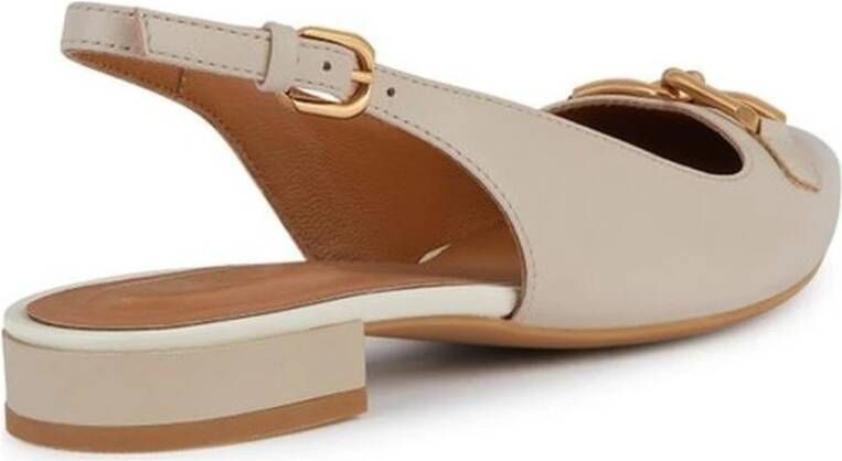 Geox Beige Ballerina Schoenen voor Vrouwen Beige Dames