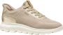 Geox Beige Casual Textiel Sneakers met 3 cm Rubberen Zool Beige Dames - Thumbnail 7