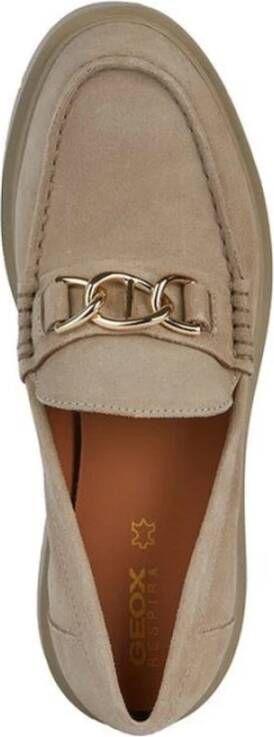 Geox Beige Loafers voor Vrouwen Beige Dames