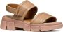 Geox Beige Platte Sandalen Lisbona Skin Beige Dames - Thumbnail 4