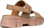 Geox Beige Platte Sandalen Lisbona Skin Beige Dames - Thumbnail 6