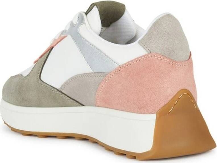 Geox Beige Sneakers voor Vrouwen Multicolor Dames