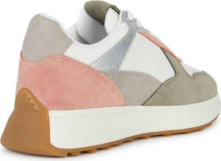 Geox Beige Sneakers voor Vrouwen Multicolor Dames