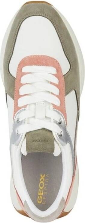 Geox Beige Sneakers voor Vrouwen Multicolor Dames