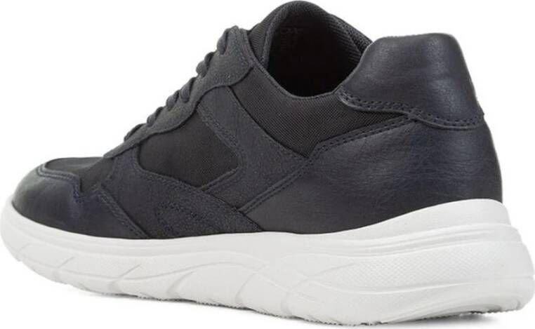 Geox Blauwe Portello Sneakers voor Mannen Blue Heren
