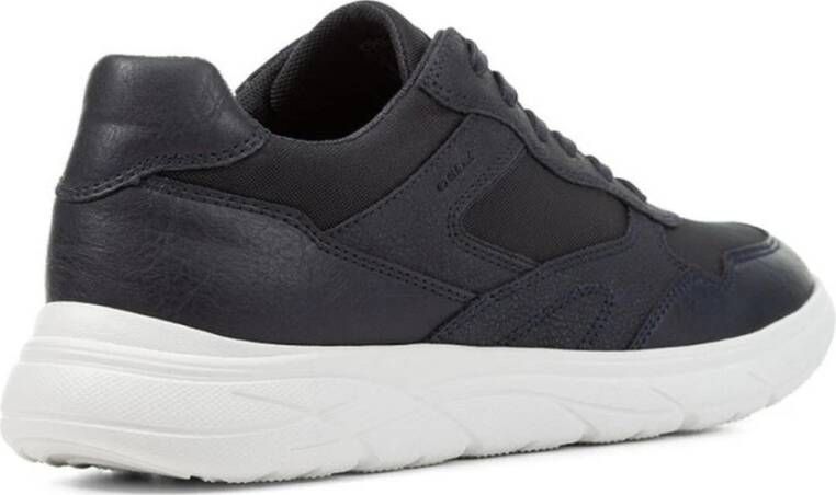 Geox Blauwe Portello Sneakers voor Mannen Blue Heren