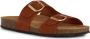 Geox Bruine platte sandalen voor vrouwen Brown Dames - Thumbnail 3