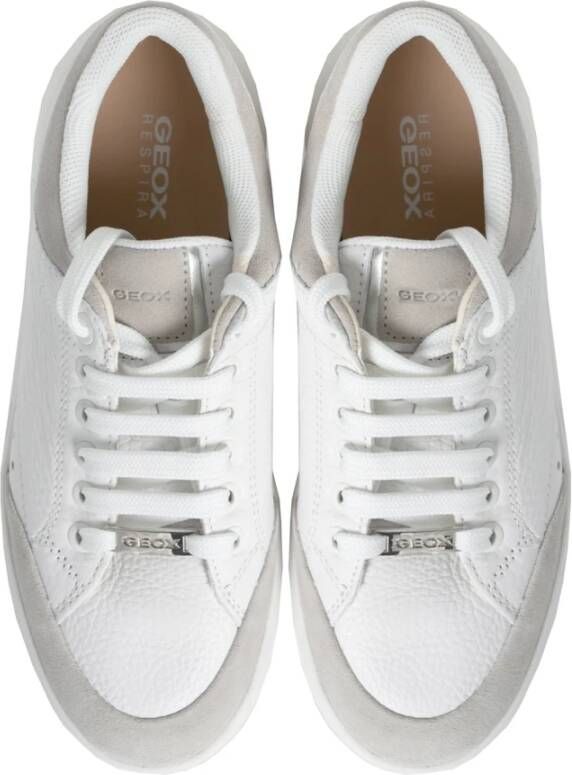 Geox Casual Veterschoenen White Dames