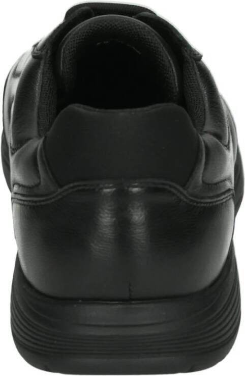 Geox Casual Zwarte Leren Schoenen