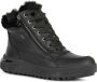 Geox Zwarte Casual Gesloten Platte Booties Black Dames - Thumbnail 4
