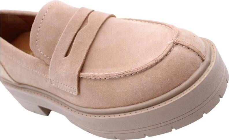 Geox Comfortabele Stijlvolle Loafers voor Vrouwen Beige Dames