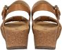 Geox Elegante Enkelband Sleehak Sandalen Brown Dames - Thumbnail 4