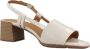 Geox Elegante High Heel Sandalen Beige Dames - Thumbnail 7