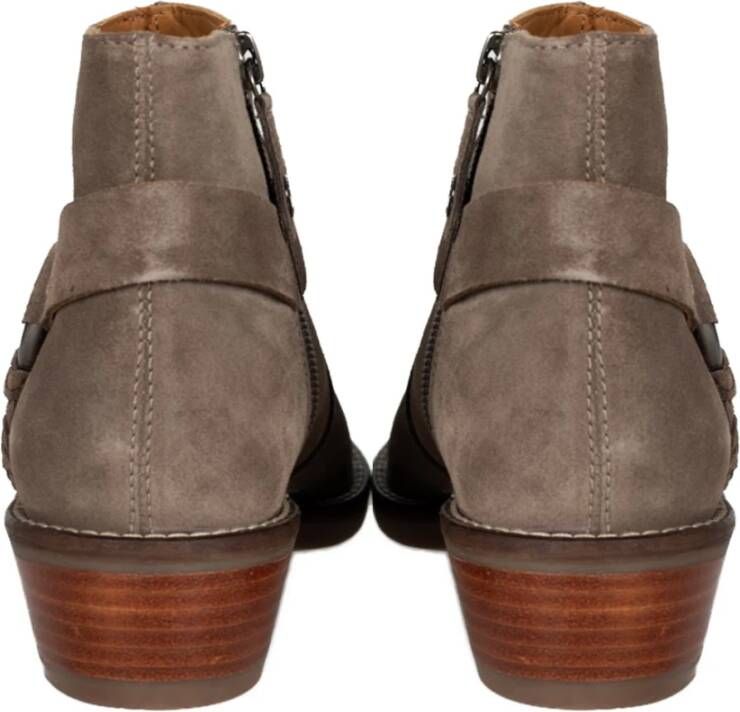 Geox Elegante Rits Enkellaarzen Brown Dames