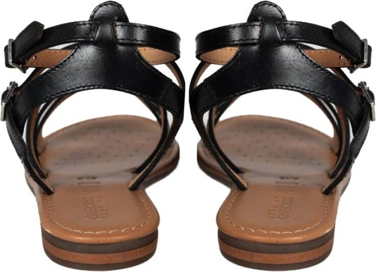 Geox Elegante Sandalen met Ronde Neus Black Dames