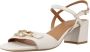 Geox Beige Platte Sandalen voor Vrouwen Beige Dames - Thumbnail 3