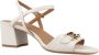 Geox Beige Platte Sandalen voor Vrouwen Beige Dames - Thumbnail 6