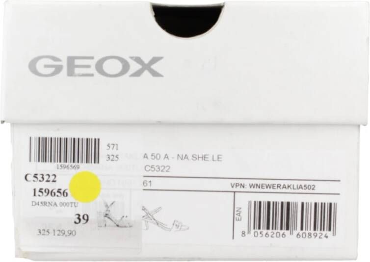 Geox Elegante Sandalen voor Vrouwen White Dames