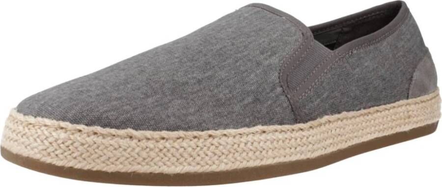 Geox Stijlvolle Heren Espadrilles voor Casual Gelegenheden Gray Heren