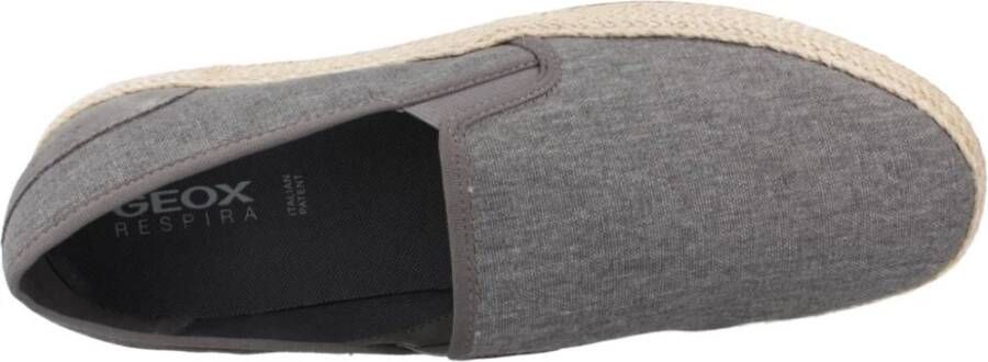 Geox Stijlvolle Heren Espadrilles voor Casual Gelegenheden Gray Heren