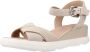 Geox Comfortabele platte sandalen voor vrouwen Beige Dames - Thumbnail 2