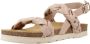 Geox Stijlvolle platte sandalen voor vrouwen Beige Dames - Thumbnail 4