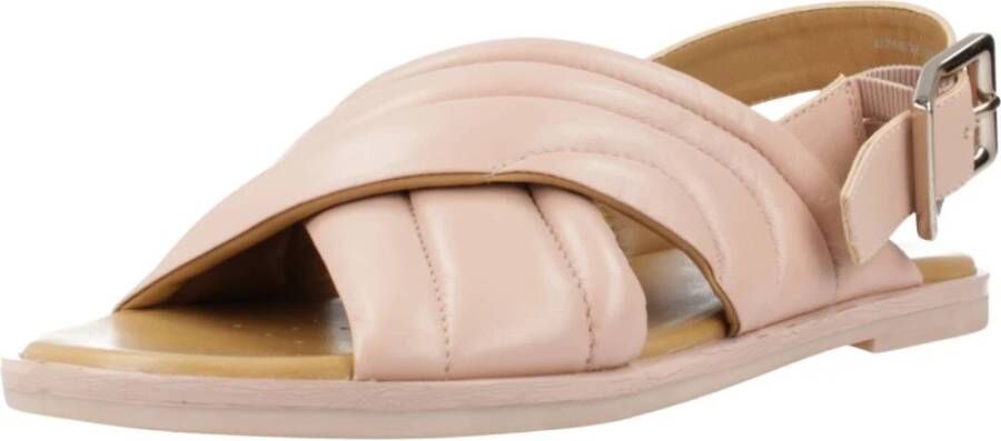 Geox Flat Sandals Beige Dames