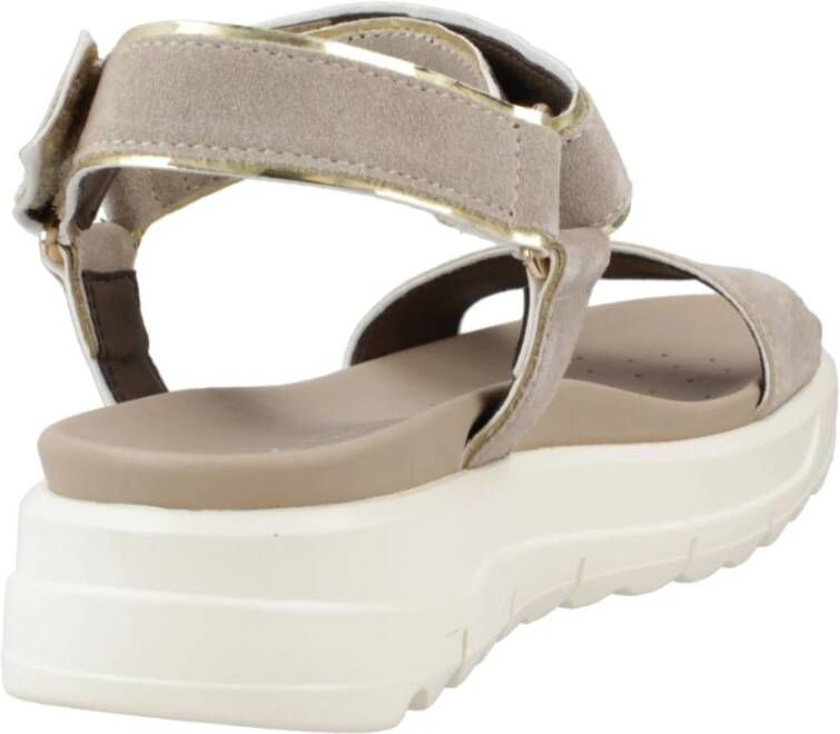 Geox Flat Sandals Beige Dames