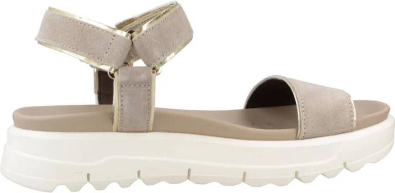 Geox Flat Sandals Beige Dames