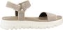 Geox Stijlvolle platte sandalen voor vrouwen Beige Dames - Thumbnail 6