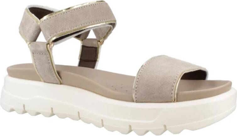 Geox Flat Sandals Beige Dames