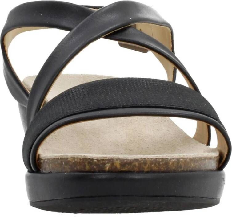 Geox Flat Sandals Black Dames