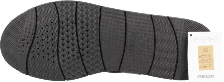 Geox Stijlvolle platte sandalen voor vrouwen Black Dames