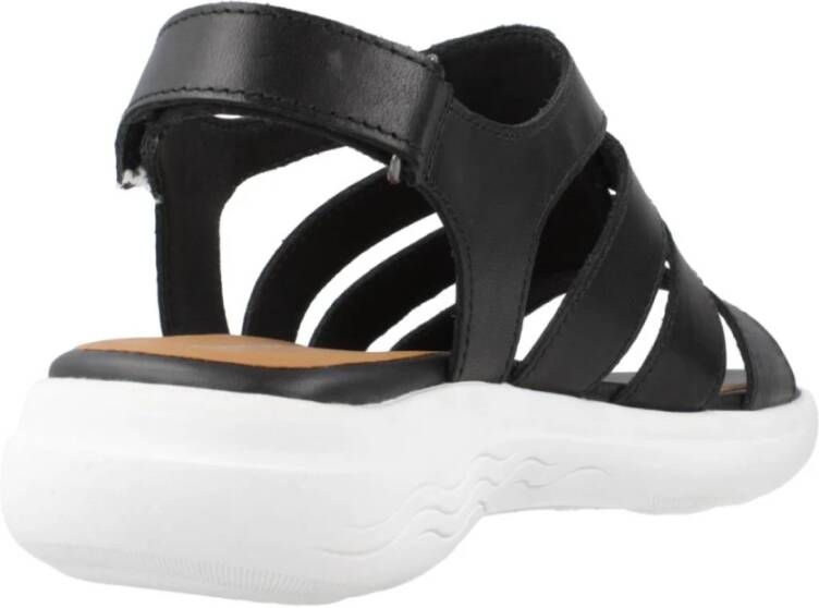 Geox Flat Sandals Black Dames