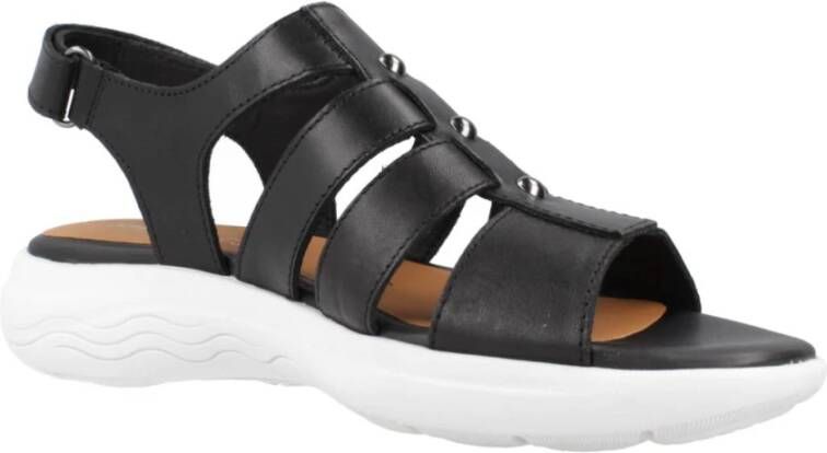 Geox Flat Sandals Black Dames