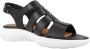 Geox Comfortabele platte sandalen voor vrouwen Black Dames - Thumbnail 8
