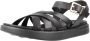 Geox Stijlvolle Platte Sandalen voor Vrouwen Black Dames - Thumbnail 5