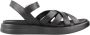 Geox Stijlvolle Platte Sandalen voor Vrouwen Black Dames - Thumbnail 7