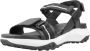 Geox Zwarte platte sandalen voor vrouwen Black Dames - Thumbnail 13